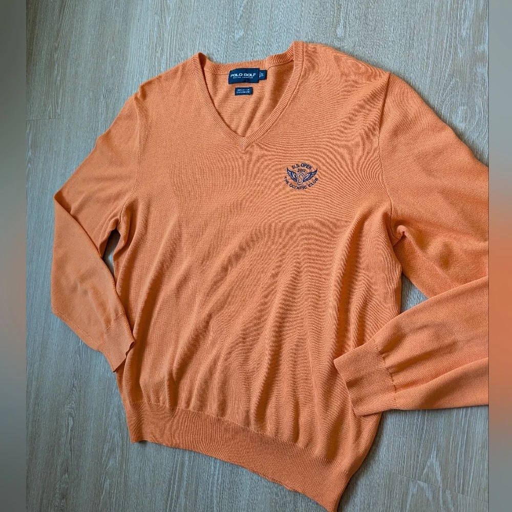 Polo Ralph Lauren Sweater Men's Large Golf U.S. Open 2012 Cashmere Blend
